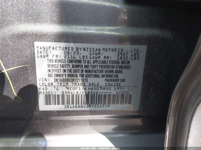 Продажа на аукционе авто 2024 Nissan Sentra S Xtronic Cvt, vin: 3N1AB8BV3RY211978, номер лота: 46271096