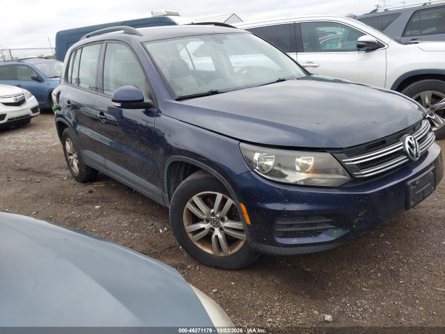2016 Volkswagen Tiguan S მანქანა იყიდება აუქციონზე, vin: WVGBV7AXXGW590497, აუქციონის ნომერი: 46271179