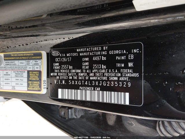 KIA Optima Lx 2018 5XXGT4L3XJG235329 Image 9