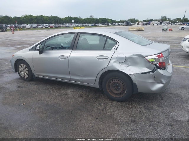 46271237 :رقم المزاد ، 19XFB2F56CE067510 vin ، 2012 Honda Civic Lx مزاد بيع