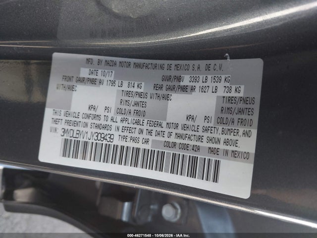 46271548 :رقم المزاد ، 3MYDLBYV1JY309439 vin ، 2018 Toyota Yaris Ia مزاد بيع