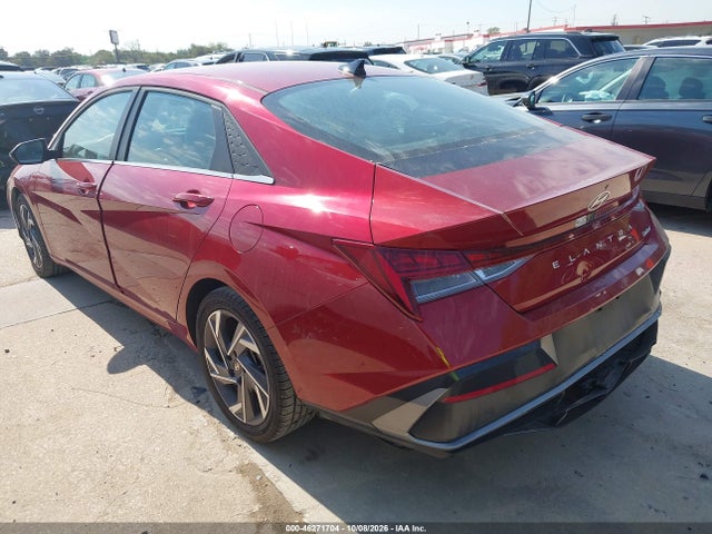 2025 Hyundai Elantra Limited მანქანა იყიდება აუქციონზე, vin: KMHLP4DG4SU039737, აუქციონის ნომერი: 46271704