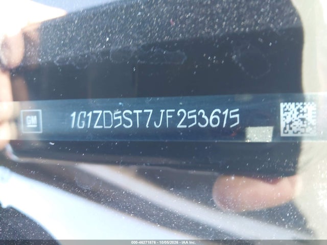 46271876 :رقم المزاد ، 1G1ZD5ST7JF253615 vin ، 2018 Chevrolet Malibu Lt مزاد بيع