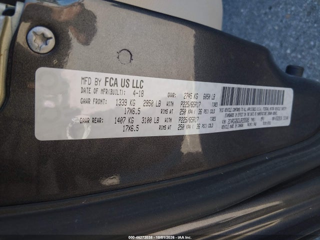 2018 Dodge Grand Caravan Se მანქანა იყიდება აუქციონზე, vin: 2C4RDGBG3JR255585, აუქციონის ნომერი: 46272038
