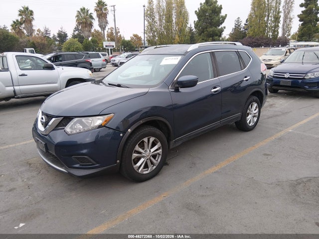 2016 Nissan Rogue S/sl/sv მანქანა იყიდება აუქციონზე, vin: KNMAT2MV6GP710597, აუქციონის ნომერი: 46272368