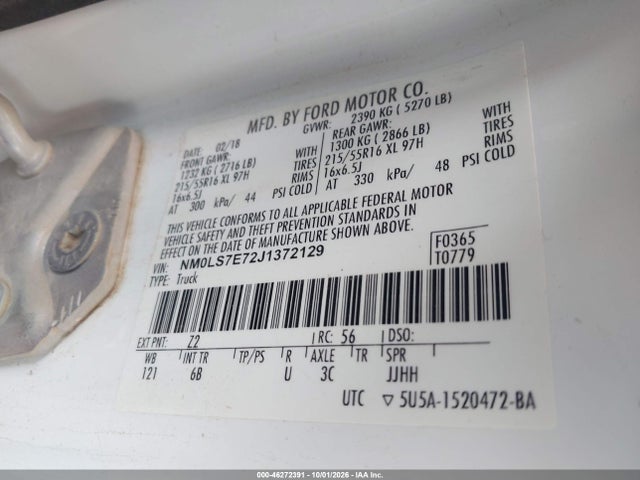 Ford Transit Connect Xl 2018 NM0LS7E72J1372129 Image 9
