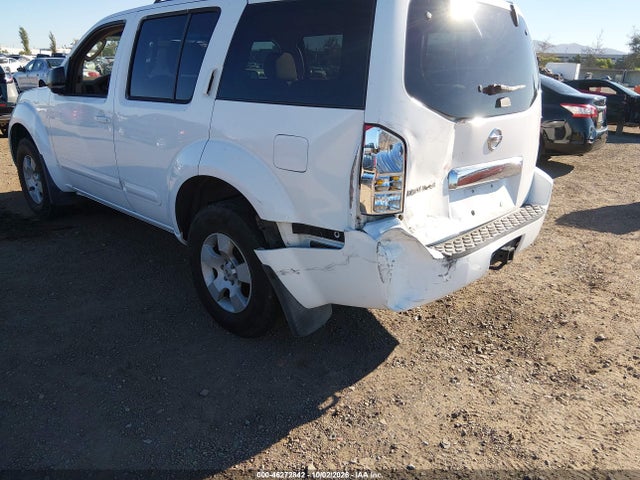 2006 Nissan Pathfinder S მანქანა იყიდება აუქციონზე, vin: 5N1AR18UX6C622342, აუქციონის ნომერი: 46272842
