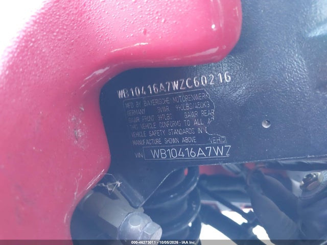 46273011 :رقم المزاد ، WB10416A7WZC60216 vin ، 1998 Bmw R1100 Rs مزاد بيع