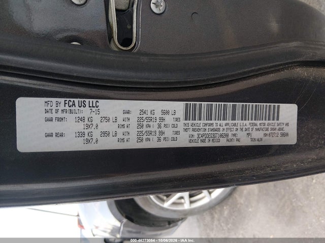 Продаж на аукціоні авто 2016 Dodge Journey R/t, vin: 3C4PDDEG3GT106200, номер лоту: 46273054