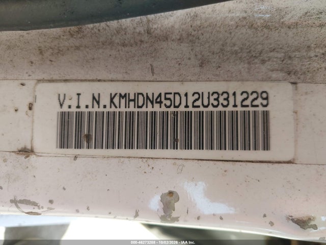 2002 Hyundai Elantra Gls მანქანა იყიდება აუქციონზე, vin: KMHDN45D12U331229, აუქციონის ნომერი: 46273288
