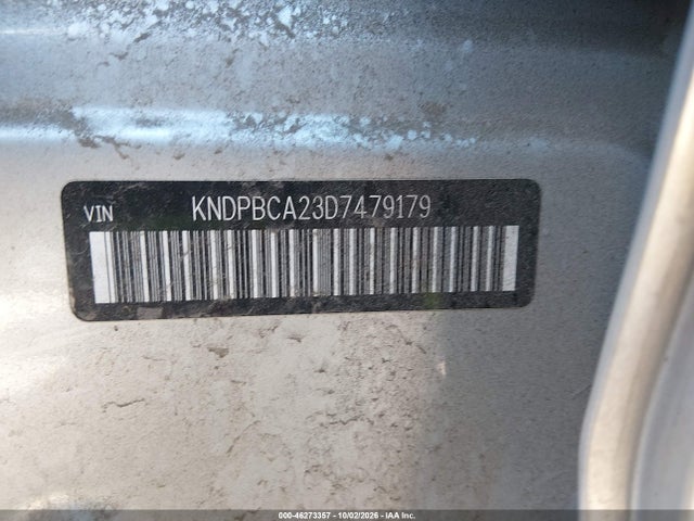 46273357 :رقم المزاد ، KNDPBCA23D7479179 vin ، 2013 Kia Sportage Lx مزاد بيع
