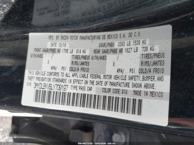 2020 Toyota Yaris L მანქანა იყიდება აუქციონზე, vin: 3MYDLBYV5LY709197, აუქციონის ნომერი: 46273758