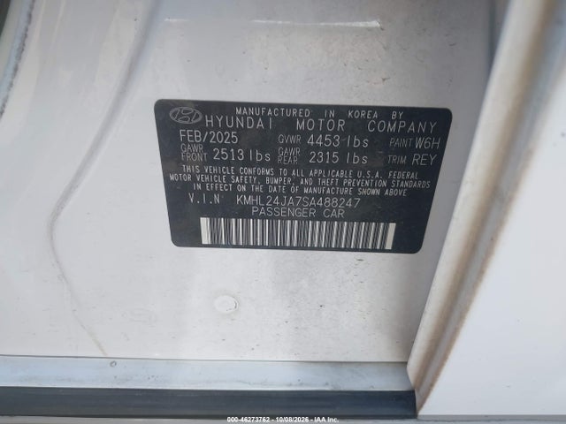 Hyundai SONATA SE 2025 KMHL24JA7SA488247 Image 9