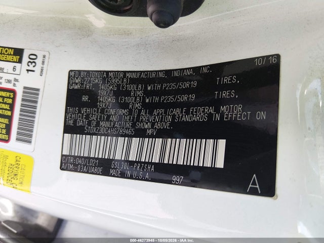 Toyota Sienna Se 8 Passenger 2017 5TDXZ3DC4HS789465 Image 9
