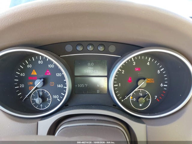 46274128 :رقم المزاد ، 4JGBB86EX8A350497 vin ، 2008 Mercedes-benz Ml 350 4matic مزاد بيع