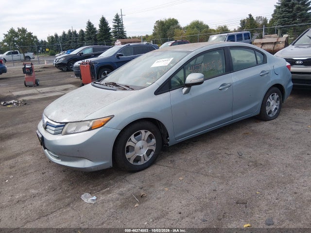 46274553 :رقم المزاد ، JHMFB4F21CS003520 vin ، 2012 Honda Civic Hybrid مزاد بيع