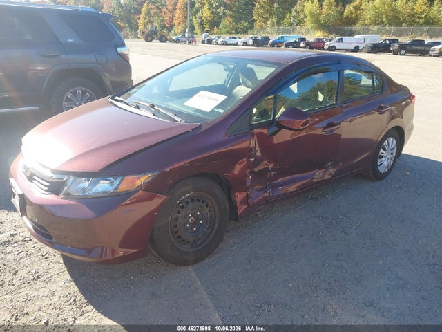 46274698 :رقم المزاد ، 2HGFB2F55CH546412 vin ، 2012 Honda Civic Lx مزاد بيع
