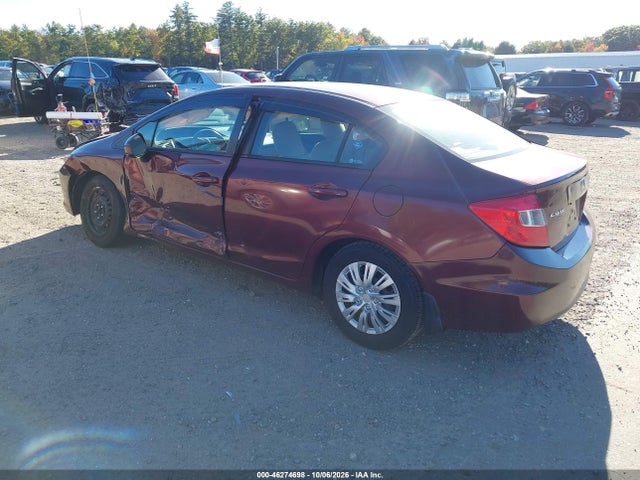 46274698 :رقم المزاد ، 2HGFB2F55CH546412 vin ، 2012 Honda Civic Lx مزاد بيع