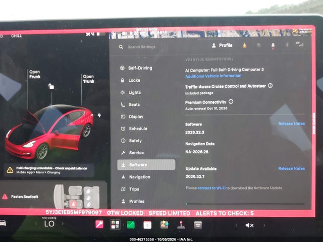 Aukcja sprzedaży 2021 Tesla Model 3 Long Range Dual Motor All-wheel Drive, vin: 5YJ3E1EB5MF979097, numer aukcji: 46275358