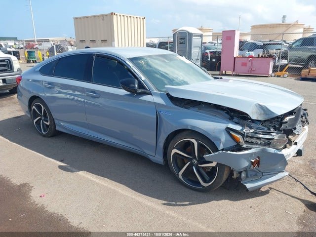 46275421 :رقم المزاد ، 1HGCV3F27NA035582 vin ، 2022 Honda Accord Hybrid Sport مزاد بيع