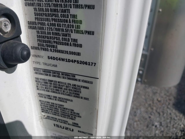 Продаж на аукціоні авто 2023 Isuzu Npr Hd, vin: 54DC4W1D4PS206177, номер лоту: 46276427