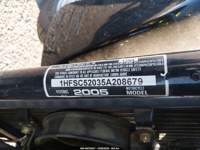Aukcja sprzedaży 2005 Honda Vt1300 S, vin: 1HFSC52035A208679, numer aukcji: 46276537