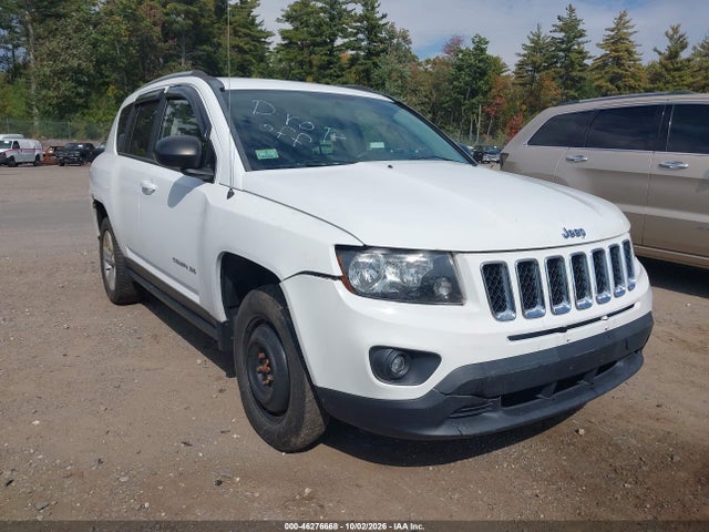 2015 Jeep Compass Sport მანქანა იყიდება აუქციონზე, vin: 1C4NJDBB1FD316792, აუქციონის ნომერი: 46276668