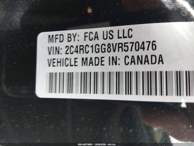 Aukcja sprzedaży 2027 Chrysler Pacifica, vin: 2C4RC1GG8VR570476, numer aukcji: 46276692