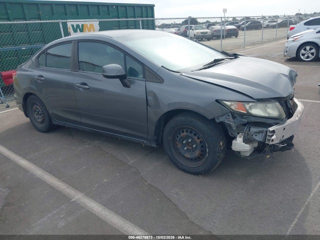 2013 Honda Civic Lx მანქანა იყიდება აუქციონზე, vin: 19XFB2F58DE262591, აუქციონის ნომერი: 46276973