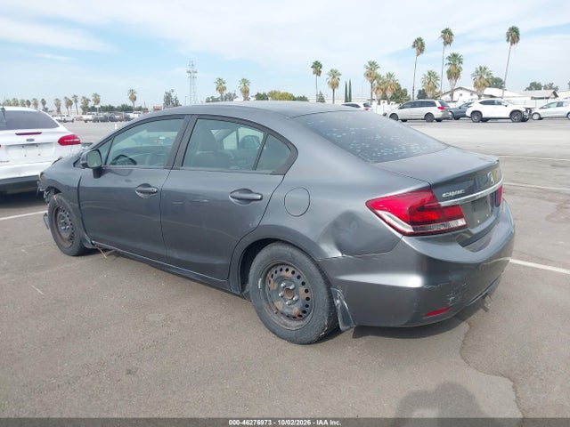 2013 Honda Civic Lx მანქანა იყიდება აუქციონზე, vin: 19XFB2F58DE262591, აუქციონის ნომერი: 46276973
