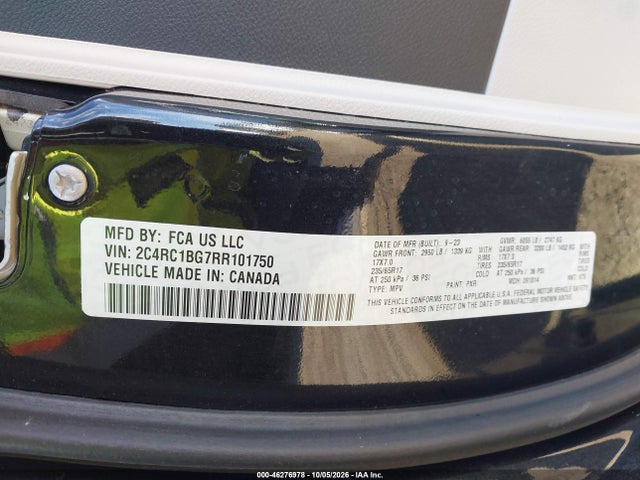 Chrysler Pacifica Touring L 2024 2C4RC1BG7RR101750 Image 9