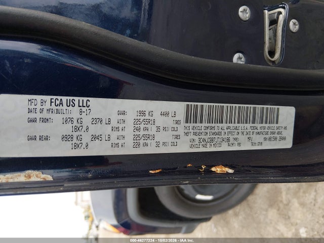 Продажа на аукционе авто 2018 Jeep Compass Latitude Fwd, vin: 3C4NJCBB7JT134186, номер лота: 46277224