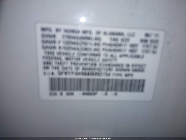 Aukcja sprzedaży 2011 Honda Pilot Touring, vin: 5FNYF4H96BB093154, numer aukcji: 46277307