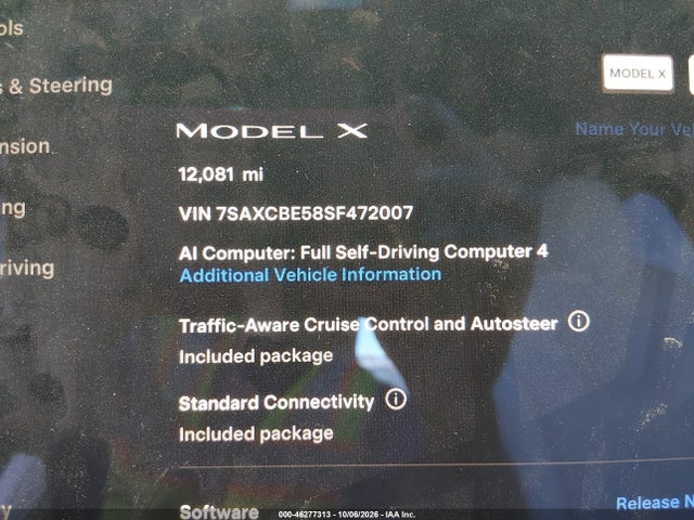 7SAXCBE58SF472007 Tesla Model X Long Range