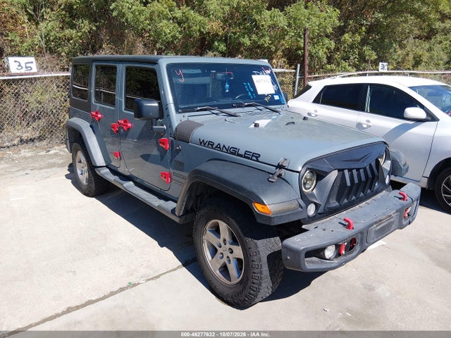 2015 Jeep Wrangler Unlimited Sport მანქანა იყიდება აუქციონზე, vin: 1C4BJWDG5FL537339, აუქციონის ნომერი: 46277632