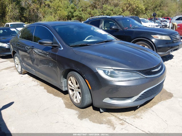 2015 Chrysler 200 Limited მანქანა იყიდება აუქციონზე, vin: 1C3CCCAB2FN760923, აუქციონის ნომერი: 46277647