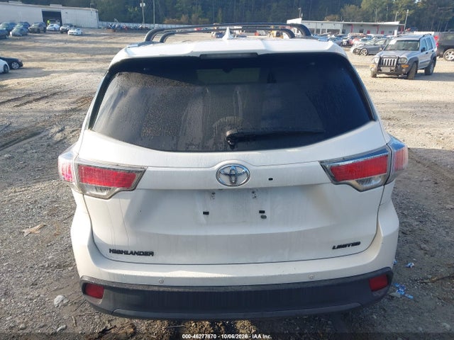 46277870 :رقم المزاد ، 5TDYKRFH8FS063190 vin ، 2015 Toyota Highlander Limited V6 مزاد بيع
