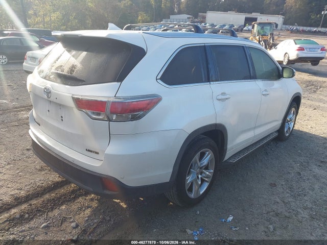 46277870 :رقم المزاد ، 5TDYKRFH8FS063190 vin ، 2015 Toyota Highlander Limited V6 مزاد بيع