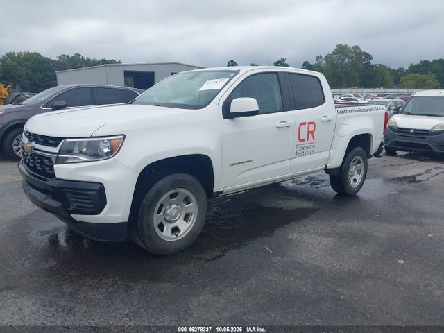 Aukcja sprzedaży 2022 Chevrolet Colorado 2wd  Short Box Wt, vin: 1GCGSBEN0N1182793, numer aukcji: 46278337