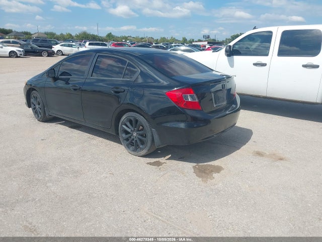 2012 Honda Civic Lx მანქანა იყიდება აუქციონზე, vin: 2HGFB2F58CH566296, აუქციონის ნომერი: 46278349