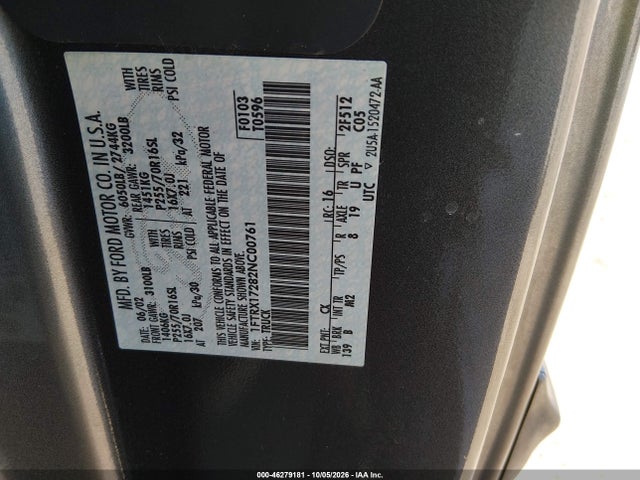 Продаж на аукціоні авто 2002 Ford F-150 Xl/xlt, vin: 1FTRX17282NC00761, номер лоту: 46279181