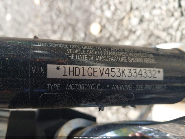46279440 :رقم المزاد ، 1HD1GEV453K334332 vin ، 2003 Harley-davidson Fxdwg Anniversary مزاد بيع
