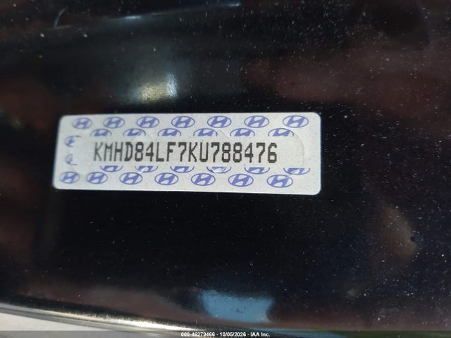 Продаж на аукціоні авто 2019 Hyundai Elantra Limited, vin: KMHD84LF7KU788476, номер лоту: 46279466