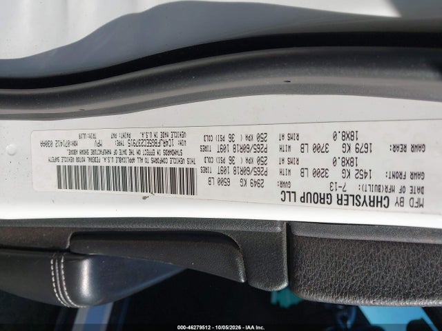 2014 Jeep Grand Cherokee Limited მანქანა იყიდება აუქციონზე, vin: 1C4RJFBG5EC237915, აუქციონის ნომერი: 46279512