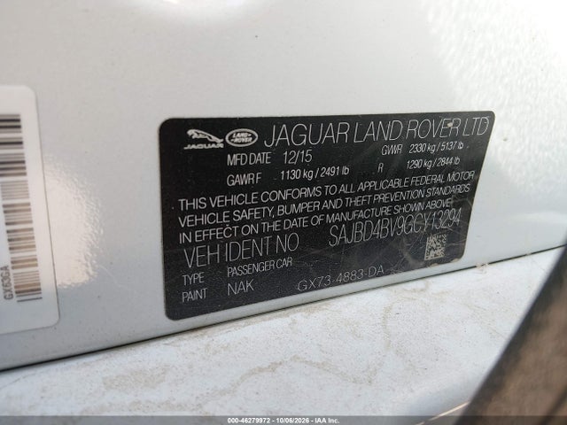Jaguar Xf 35t Premium 2016 SAJBD4BV9GCY13294 Image 9