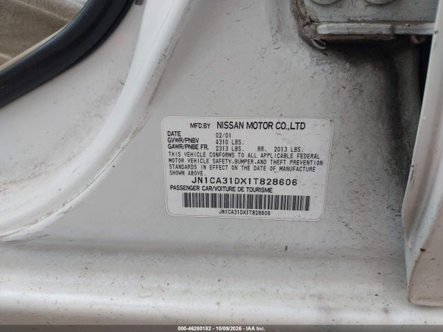 Продажа на аукционе авто 2001 Nissan Maxima Gxe, vin: JN1CA31DX1T828606, номер лота: 46280182