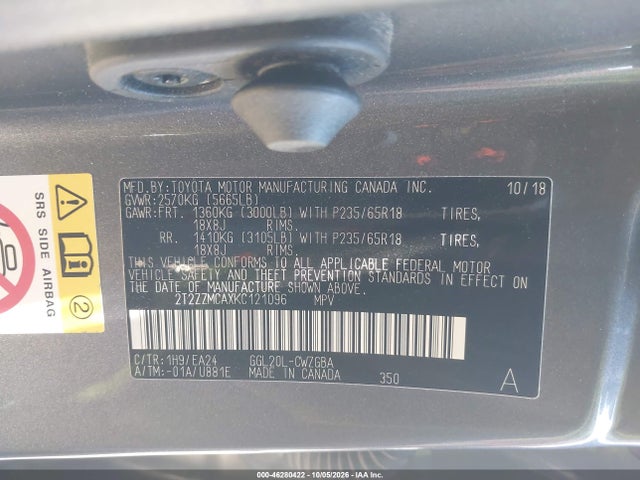 Lexus RX 350 2019 2T2ZZMCAXKC121096 Image 9