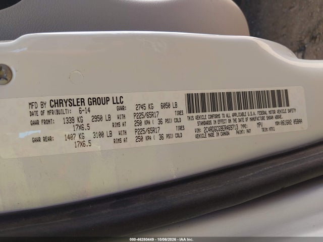 Dodge Grand Caravan Sxt 2014 2C4RDGCG9ER469713 Image 9