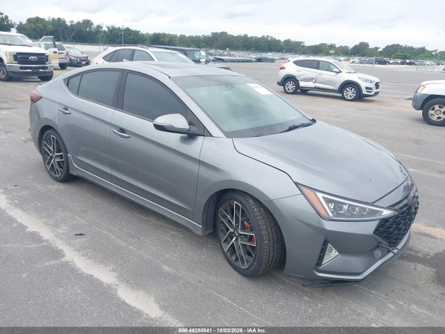 2019 Hyundai Elantra Sport მანქანა იყიდება აუქციონზე, vin: KMHD04LB4KU812558, აუქციონის ნომერი: 46280541