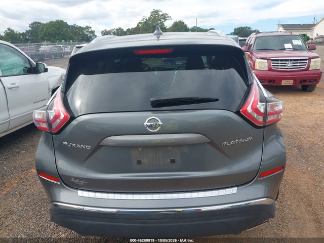 2018 Nissan Murano Platinum მანქანა იყიდება აუქციონზე, vin: 5N1AZ2MG5JN184526, აუქციონის ნომერი: 46280819